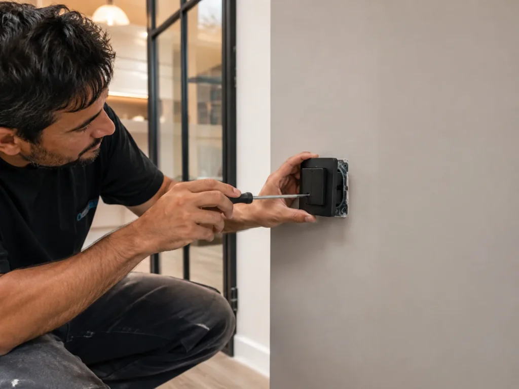 Instalación de interruptor en casa
